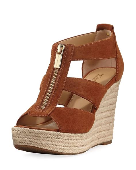 michael kors wedges sale flex|michael kors suede wedges.